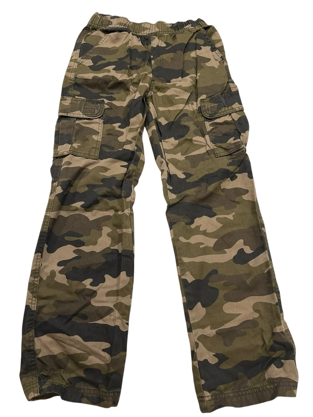 Children's Place Camo Cargo Pants - Olive Green Brown